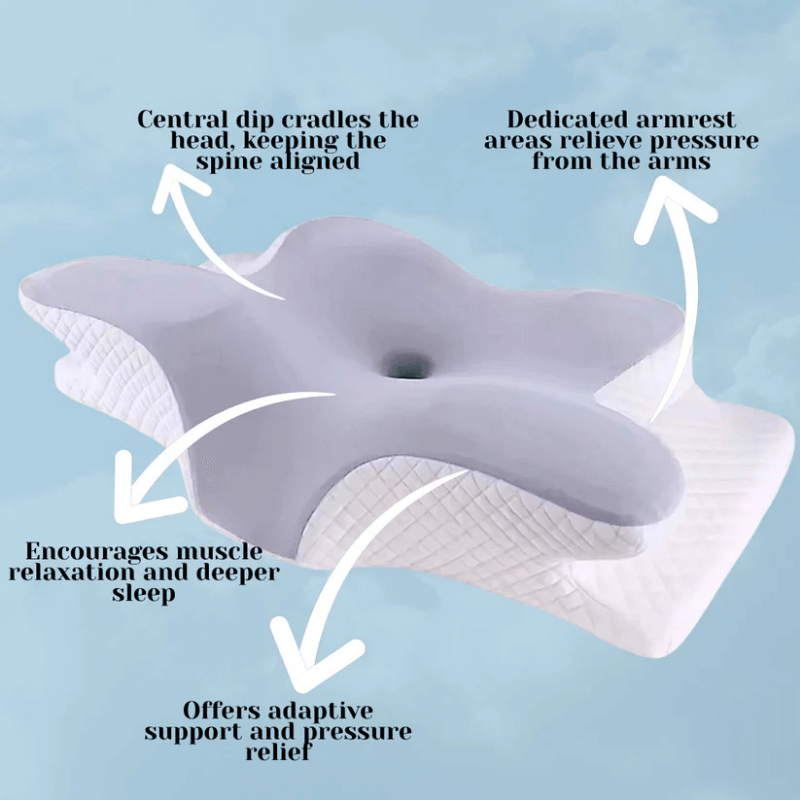 SleepLab™ Ergonomic Butterfly Pillow