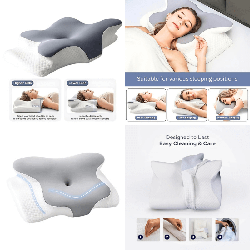 SleepLab™ Ergonomic Butterfly Pillow