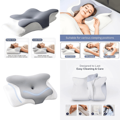SleepLab™ Ergonomic Butterfly Pillow